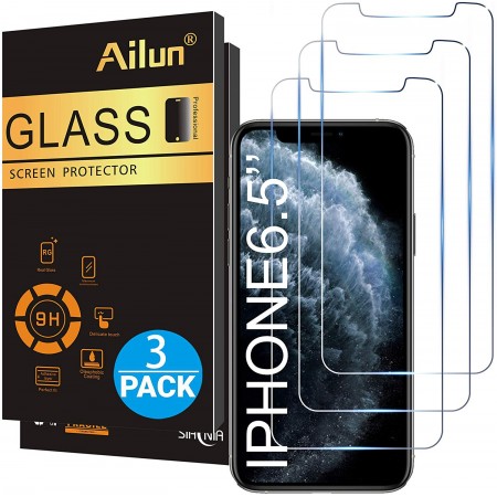 Meidong for Apple iPhone 11 Pro Max/iPhone Xs Max Screen Protector 3 Pack 6.5 Inch